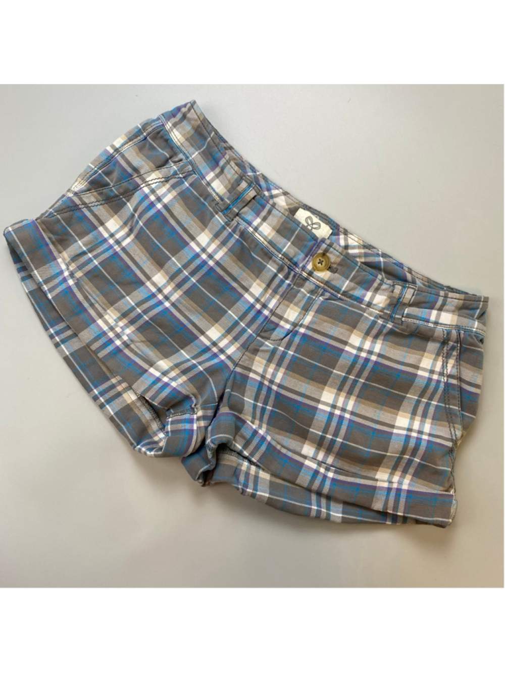 TNA Shorts 4 Y2K Plaid Micro Aritzia Indie Sleaze Preppy East Coast Summer Grey